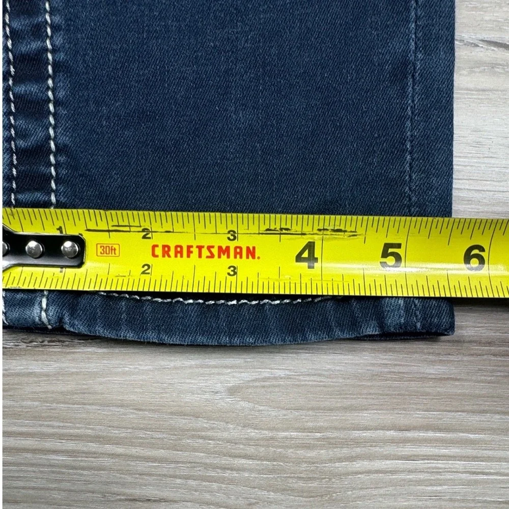 Miss Me Womens Mid Rise Skinny Jeans Dark Wash Contrast Stitch ME8060S2R Size 28